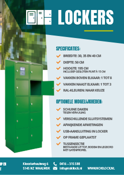 Leaflet lockerkast